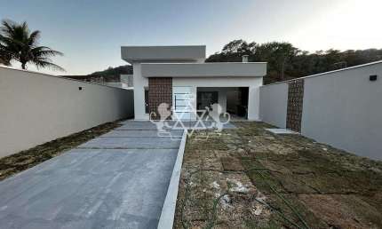 Casa NOVA 3 dormitórios (sendo 1 suíte) à venda no Massaguaçu, Caraguatatuba, SP - Aceita financiam