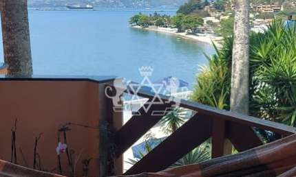 Apartamento vista mar  à venda, condomínio lazer completo, Pontal da Cruz, São Sebastião, SP