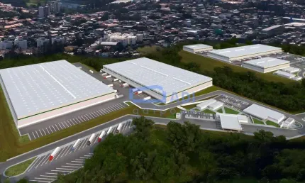 Galpão Industrial/Logístico Padrão AAA - Condomínio Fechado - Locação - 7.676 m² - Rodoanel - Taboão da Serra - SP