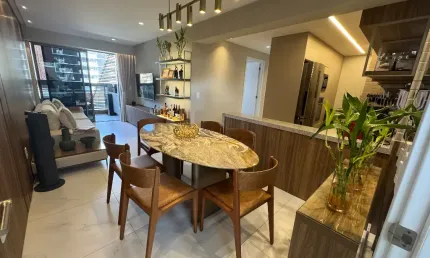 Apartamento  Pertinho da Praia - Estilo Resort - 03 suites - 90 M - Jd. Oceania - João Pessoa/PB
