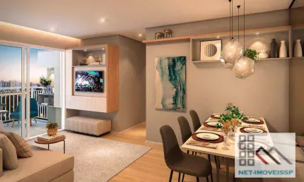 Apartamento 2 dormitórios (55m²), 1 suíte, terraço, 1 vaga. a 400 metros da estação sacomã do metrô