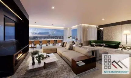 Apartamento 3 dormitórios (158m²). 2 suítes, varanda gourmet, 2 vagas. luxo e design internacional