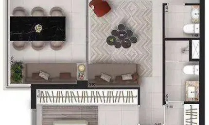Apartamento 2 dormitórios (76m²), 2 suítes, varanda gourmet, 1 vaga. próximo do jockey clube de são paulo