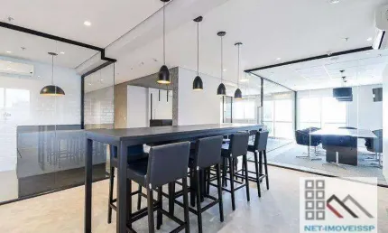 Conjunto comercial (200m²), 4 banheiros, 4 vagas, varanda. na melhor região da berrini