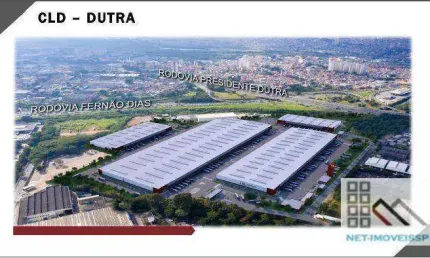 Galpão – Centro Logístico (5.174m²). Localização estratégica das Rodovias Fernão Dias com a Presidente Dutra