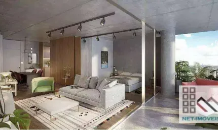Apartamento 1 dormitório (63,57m²), 1 banheiro, varanda, 2 vagas. próximo do shopping vila olímpia