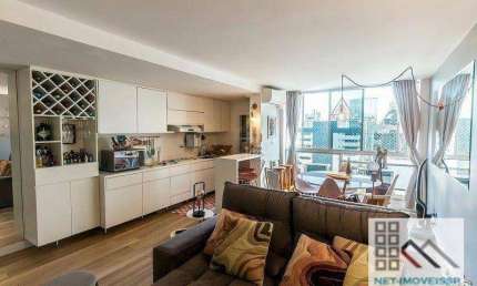 Apartamento Duplex1 Dormitório (49m²), 1 Suíte, 1 Vaga. Na região nobre do Itaim Bibi