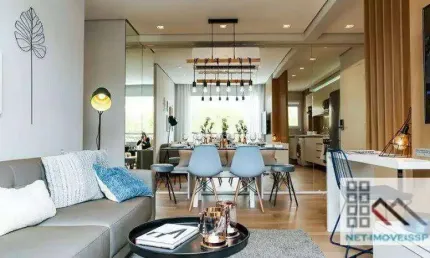 Apartamento 3 Dormitórios (81,42m²), 1 Suíte, 2 Terraços, 2 Vagas. Próximo da estação Conceição do metrô