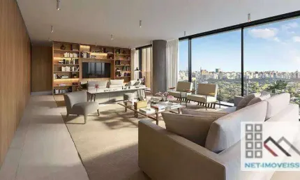 Apartamento 3 dormitórios (183m²), 3 suítes, varanda, 2 vagas. vista permanente para o parque do ibirapuera