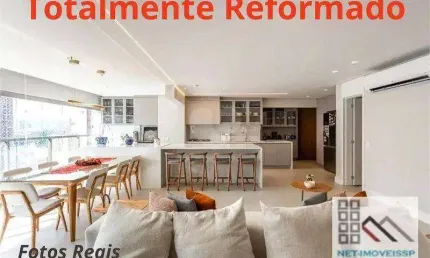 APARTAMENTO 3 DORMITÓRIOS (158m²). 3 SUÍTES, VARANDA GOURMET, DECORADO E MOBILIADO, 2 VAGAS. LUXO E DESIGN INTERNACIONAL