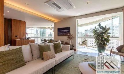 Apartamento Luxuoso 3 Dormitórios (210m²), 3 Suítes, Depósito, 4 vagas. Próximo do Shopping Ibirapuera