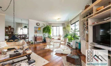 Apartamento Alto Padrão 4 Dormitórios (242m²), 4 Suítes, 4 vagas. Próximo do Shopping Ibirapuera