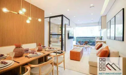 APARTAMENTO 2 DORMITÓRIOS (65m²), 1 SUÍTE, TERRAÇO, 1 VAGA. A 100 METROS DOS SHOPPINGS JARDIM SUL E MORUMBI TOWN