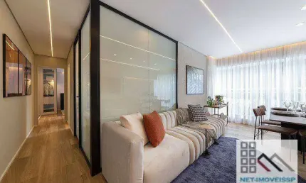 Apartamento 2 dormitórios (60m²), 1 suíte, terraço, 1 vaga. more a 350 metros da avenida paulista