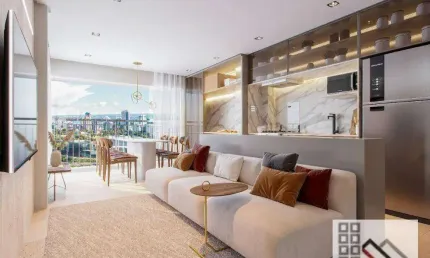 APARTAMENTO 2 DORMITÓRIOS (59,2m²), 1 SUÍTE, TERRAÇO, 1 VAGA, PRÓXIMO DA ESTAÇÃO ADOLFO PINHEIRO