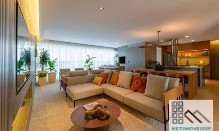 Apartamento mobiliado e decorado 3 dormitórios (191m²), 3 suítes, 3 vagas, depósito. no melhor de perdizes