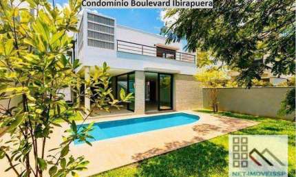 CASA EM CONDOMÍNIO DE LUXO 3 DORMITÓRIOS (560,26m²), 3 SUÍTES, 4 VAGAS. PRÓXIMO DO PARQUE DO IBIRAPUERA
