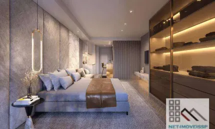 APARTAMENTO 1 DORMITÓRIO (60m²), 1 SUÍTE, SACADA. PRÓXIMO DA ESTAÇÃO BROOKLIN
