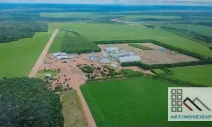 FAZENDA (27.000 hectares), SEDE ESPETACULAR, GRANDE POTENCIAL DE FABRICAÇÃO E COMÉRCIO DE BIODISEL