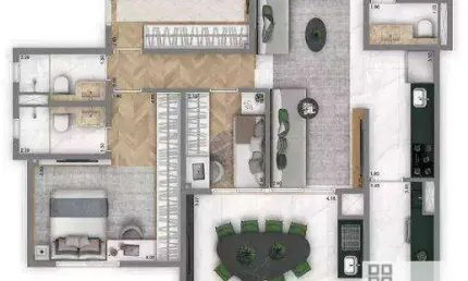 APARTAMENTO 3 DORMITÓRIOS (100m²). 1 SUÍTE, VARANDA GOURMET, 2 VAGAS. NO CORAÇÃO DO ANÁLIA FRANCO