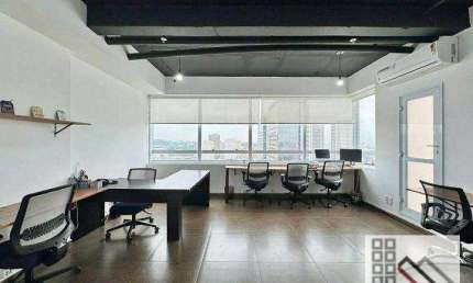 CONJUNTO COMERCIAL (63m²), 1 BANHEIRO, MOBILIADO, 2 VAGAS. NO CENTRO DE ALPHAVILLE