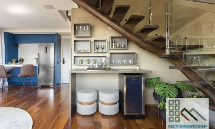 COBERTURA DUPLEX 1 DORM. (89M²), 1 SUÍTE, TERRAÇO, MOBILIADO, 2 VAGAS. UM NOVO MARCO PARA O LUXO RESIDENCIAL NO BRASIL