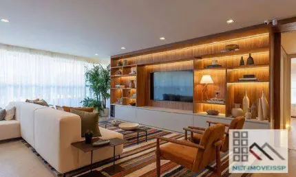 APARTAMENTO 4 DORMITÓRIOS (168m²), 3 SUÍTES, TERRAÇO, 2 VAGAS. PRÓXIMO DA ESTAÇÃO BROOKLIN DO METRÔ