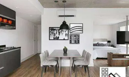 APARTAMENTO 1 DORMITÓRIO (70m²), 1 SUÍTE, TOTALMENTE MOBILIADO, TERRAÇO, 1 VAGA. A POUCOS METROS DA BERRINI
