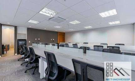 COMPRA COM RENDA GARANTIDA. CONJUNTO COMERCIAL (213m²), 4 BANHEIROS, 4 VAGAS. MOBILIADO. AO LADO DO SHOPPING VILA OLÍMPIA