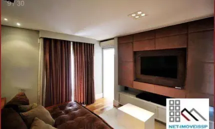 Apartamento 2 dormitórios (157m²), 2 suítes, mobiliado, 3 vagas. próximo do parque do ibirapuera