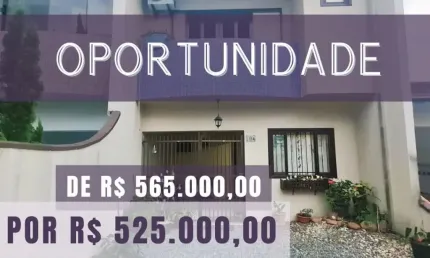 Casa geminada à venda na glória, joinville-sc: 3 quartos, 2 vagas de garagem! venha conferir!