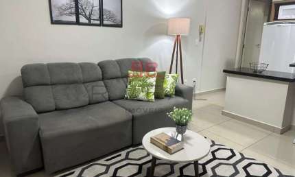 Lindo apartamento de 1 dormitório completo em mobília