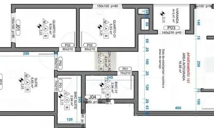 Apartamento para Venda em Guarapuava, Alto da XV, 3 dormitórios, 1 suíte, 1 banheiro, 1 vaga