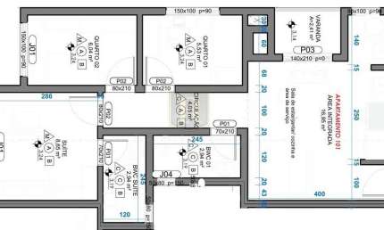 Apartamento para Venda em Guarapuava, Alto da XV, 3 dormitórios, 1 suíte, 1 banheiro, 1 vaga