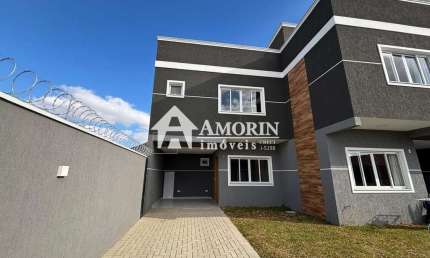 Sobrado novo para locação, 3 dormitórios, 112m - Fazendinha Curitiba-Pr