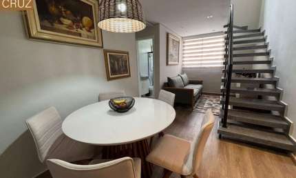 Apartamento duplex, reformado, completo de armários, com área gourmet, pronto para morar. Bairro: Jardim Elite
