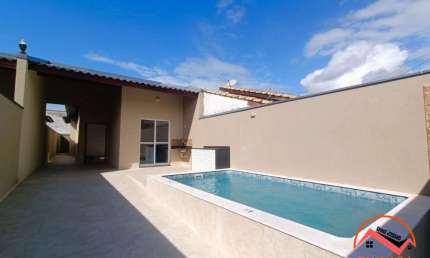 Casa Nova Com Piscina À Venda - Parque D'aville, Peruíbe/SP