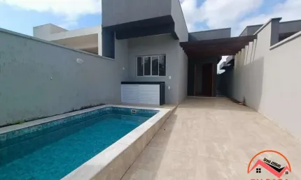 Casa Nova Com Piscina À Venda - São João Batista, Peruíbe/SP