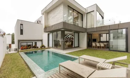Casa em condomínio fechado com 4 quartos à venda na Avenida Fredolin Wolf, --, Santa Felicidade, Curitiba por R$ 3.990.000
