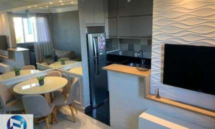 Apartamento à venda em condomínio exclusivo no bairro Rios Di Itália, São José do Rio Preto-SP: 2 quartos, 1 sala, 1 banheiro, 50m².