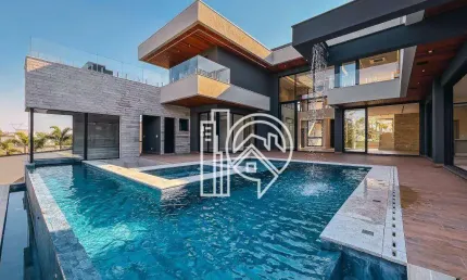 Casa de luxo privativa com 5 suítes à venda, 615 m² condomínio reserva do paratehy sjcampos/sp