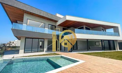 Casa em construção com projeto contemporâneo à venda, Reserva do Paratehy - São José dos Campos/SP
