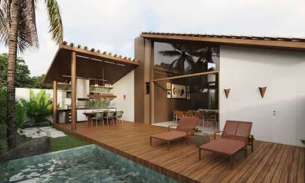 Casa em condomínio fechado com 3 quartos à venda na Coroa Vermelha, Santa Cruz Cabrália  por R$ 620.000