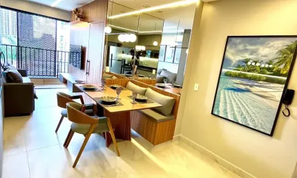 FLAT NOVISSIMO ALTO LUXO LOCAÇAO MENSAL PROXIMOS AS AREAS NOBRES DA CIDADE