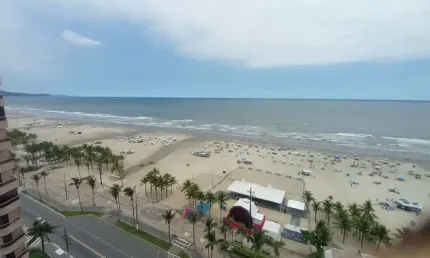 Apartamento de 01 dormitório em frente ao mar, esta é a sua oportunidade no bairro vila mirim em praia grande