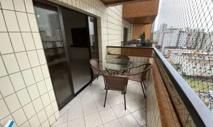 Apartamento com 2 quartos, suíte e sacadas à venda, 94 m² a venda no bairro guilhermina em praia grande.