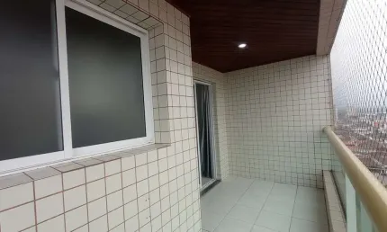 Apartamento vista mar de 1 dormitório no bairro tupi em praia grande
