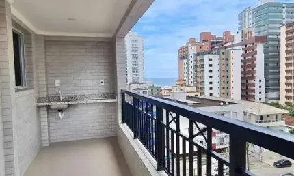 Lindo Apartamento de 2 dormitórios sendo 1 suíte, no Bairro Guilhermina em Praia Grande