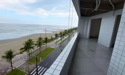 Apartamento 2 dormitórios sendo 1 suíte em prédio de frente para o mar no bairro do Solemar