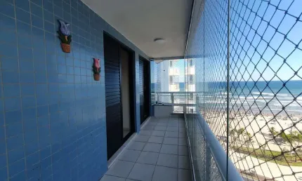 Apartamento com 3 Dormitórios com Vista Total para o Mar na Vila Tupi em Praia Grande - SP